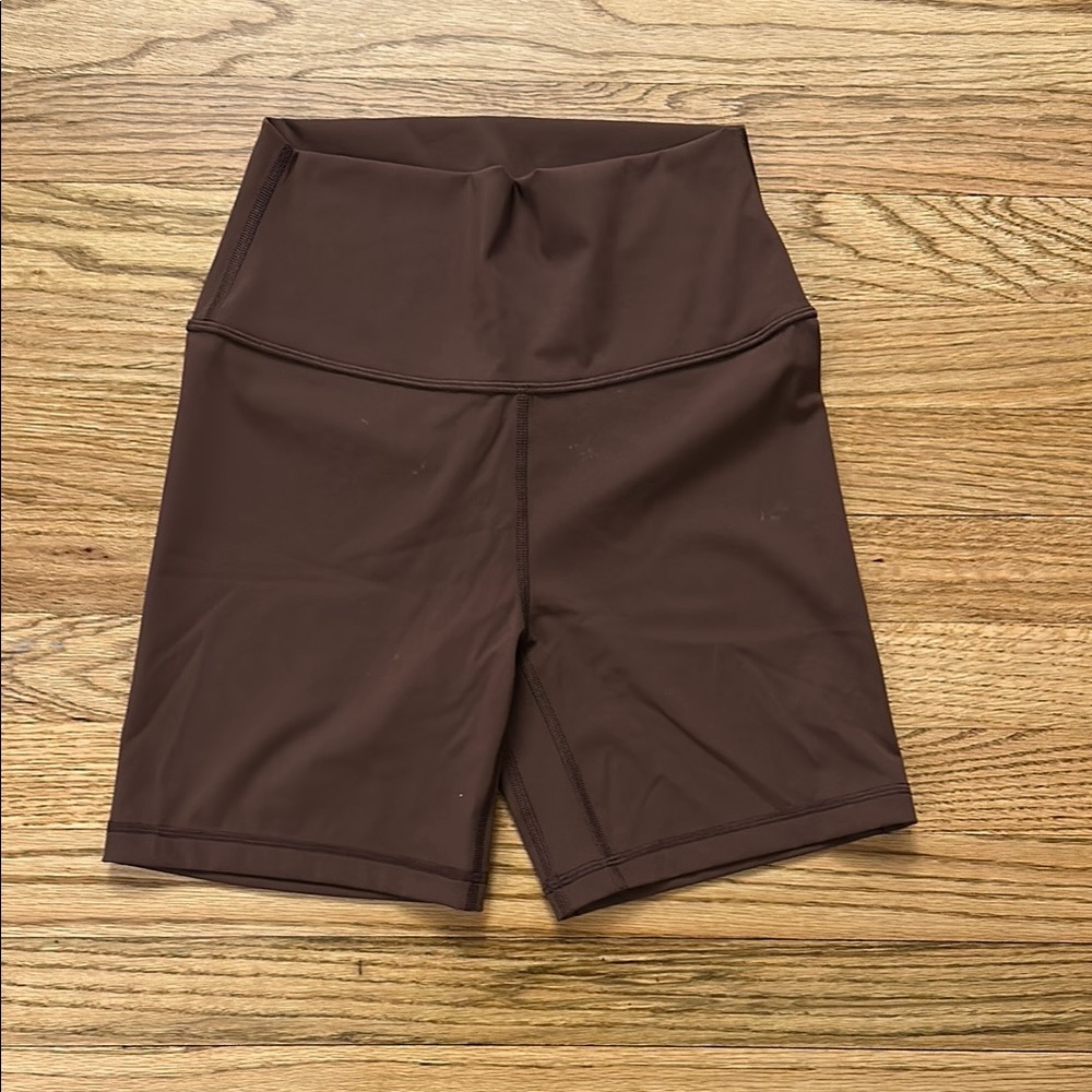 Brown Women's High-Waisted Shorts